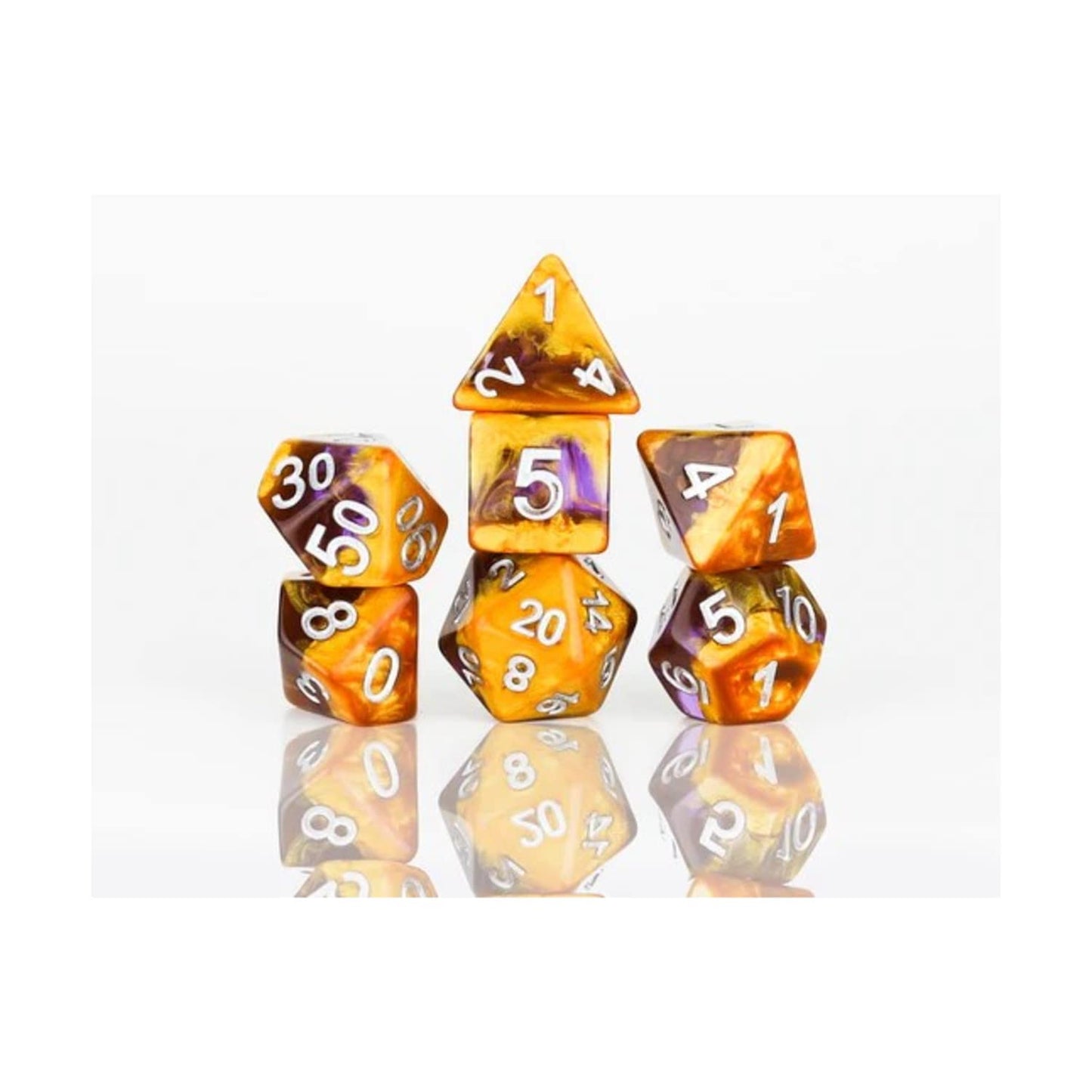 Sirius Dice Poly Set - Amethyst Geode (7)