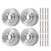 QUE-T 4pcs Stainless Steel Wheel Weights for 1/10 RC 2.2'' Beadlock Rims Wraith D90
