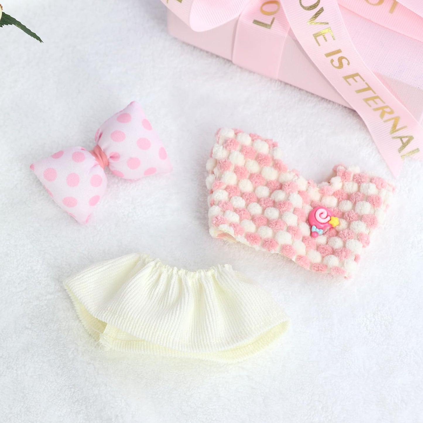 6 Packs 17cm Clothes Set - 6 Sets Doll Clothes for 17cm Dolls  enhanced Stylish Outfit with Accessories for Play & Display(No Doll)