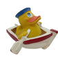 Row Boat Rubber Duck Bath Toy | All Natural, Organic, Eco Friendly, Squeaker | Imported From Barcelona, Spain