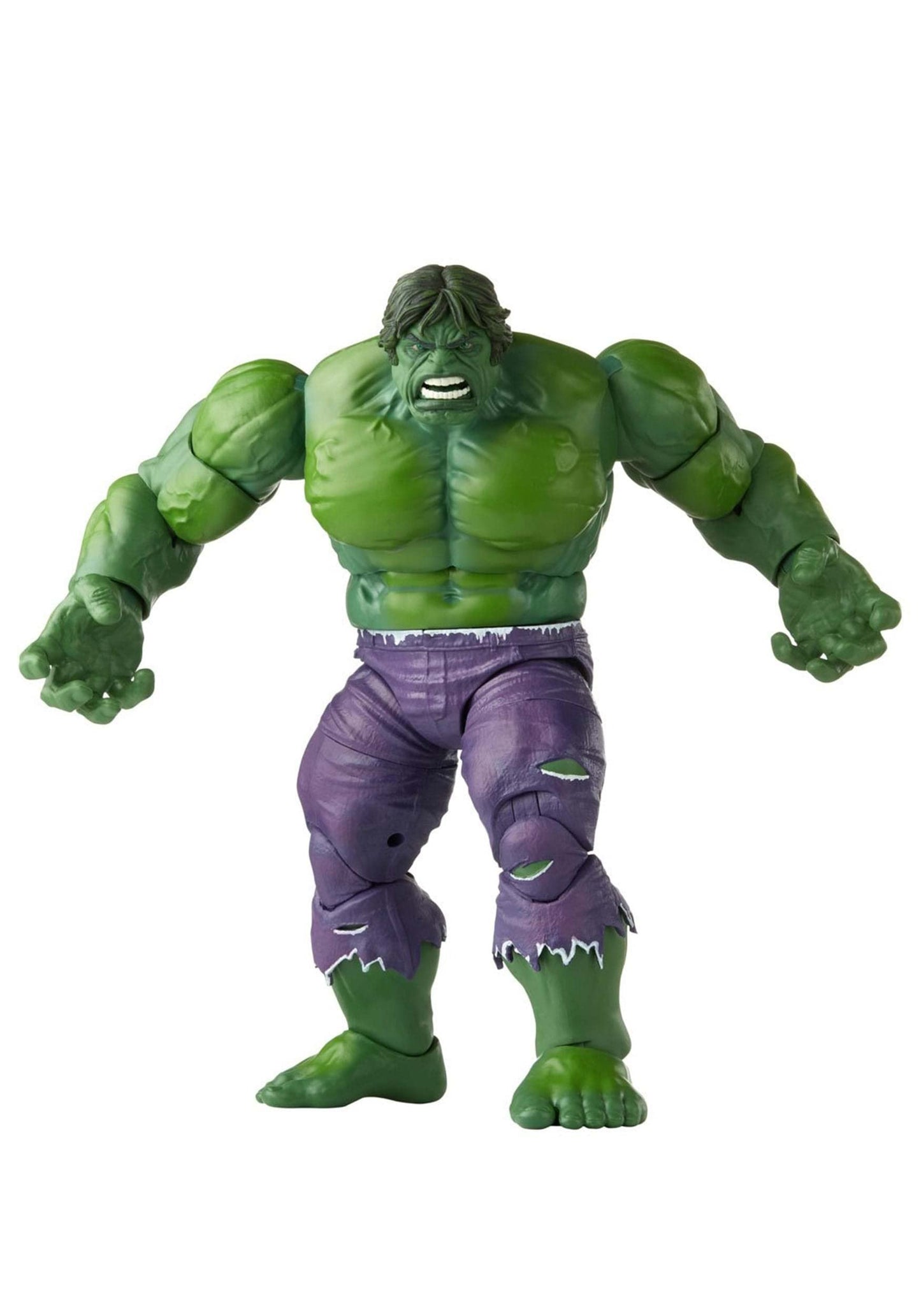 Marvel Legends 20th Anniversary Retro Hulk Figure, 6-Inch, Multicolor, Standard Size, Model F3440, Plastic Material