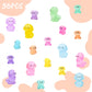 36 Pieces Mini Dog Figurines Luminous Mini Resin Animals Tiny Dog for Dog Birthday Decoration Dog Cake Topper Mini Animals for D
