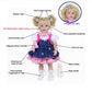 22 Inch Toddler Dolls Galaxia Girl (White And Blue)- Baby Dolls Girl- Cute Soft Vinyl Realistic Baby Doll Poseable Smiling Real Life Baby Dolls With Complete Accessories For 3+ Years Old Gifts
