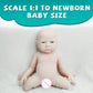 Aisite Silicone Baby Doll Girl Unpainted - 18 Inch Realistic Reborn Baby Dolls, Christmas Birthday Gifts, Suitable For 3+