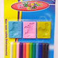 Sillyme 12 Colors Modeling Clay With Small Roller + 3 Moulds For Kids Children  NonToxic