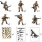 MEIEST 6 PCS Mini WWII Soldier Military Action Figures  Army Model Building Block Toys with Multiple Military  Accessories Party Favors Set for Kids (Soviet Army)