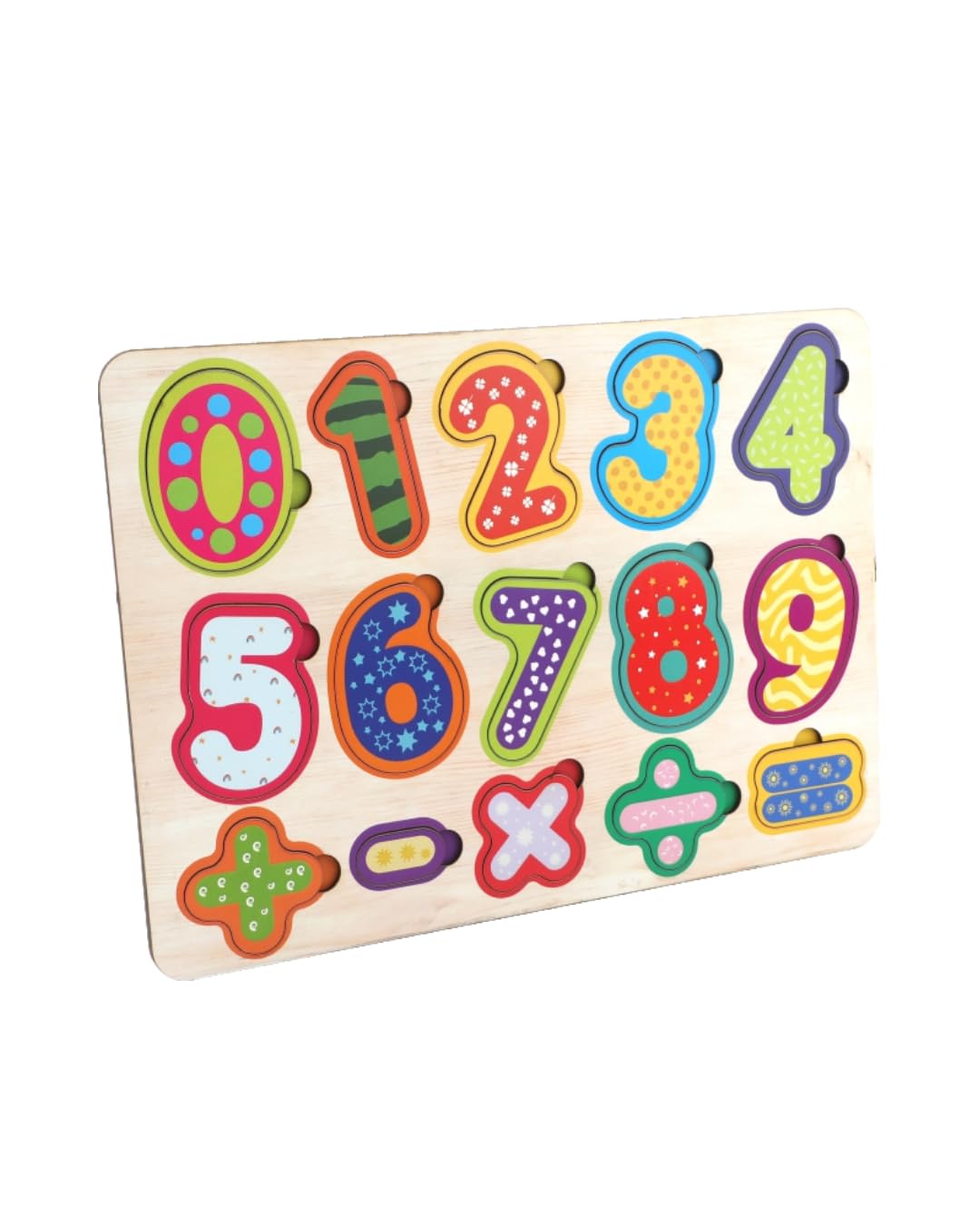 Aurela Wooden Puzzle Numbers Number Learning Educational Toy Wooden Puzzle For Early Math Skills Kids