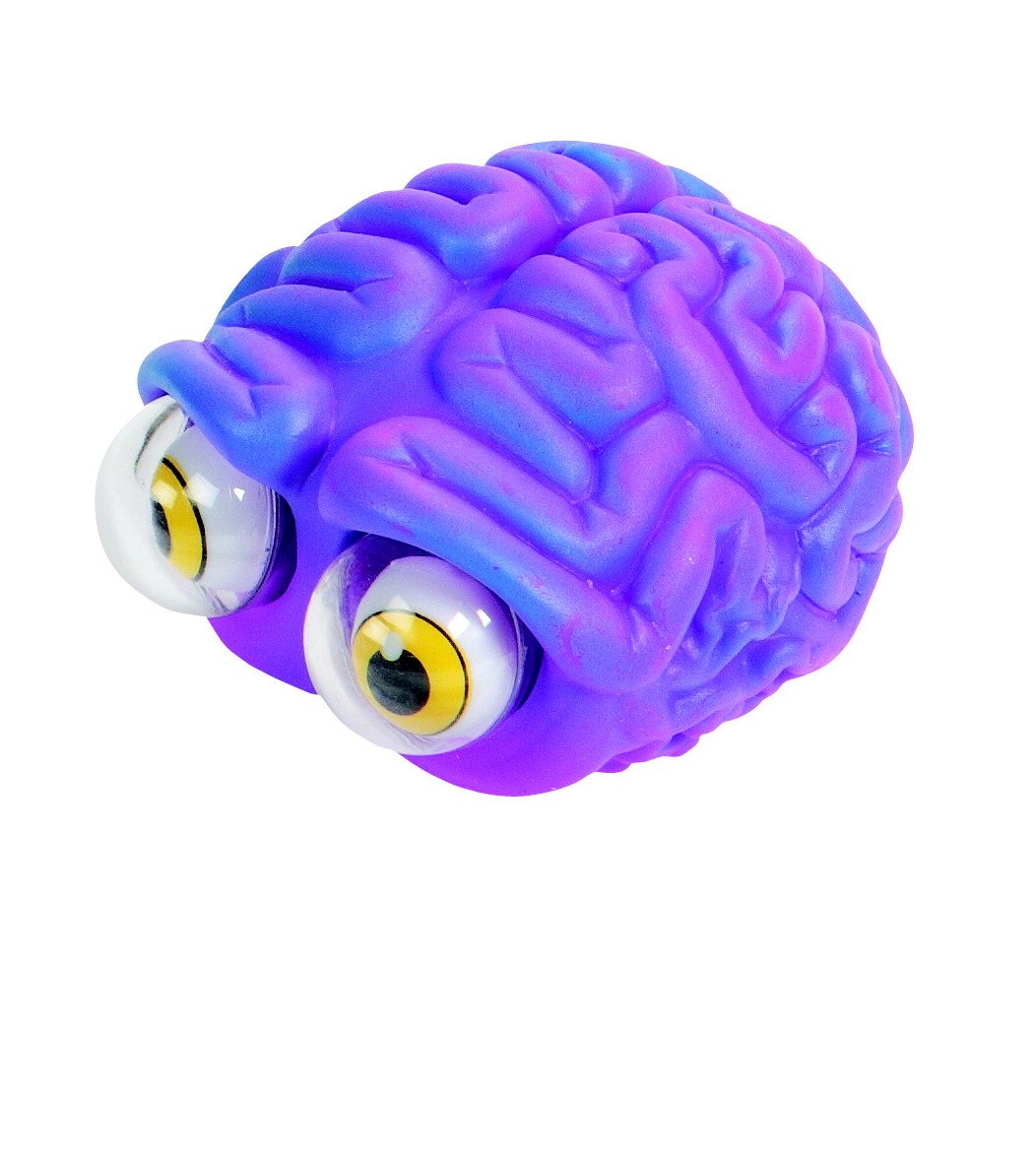Warm Fuzzy Toys Poppin' Peeper Brain Fidget Toy, 3 Inches
