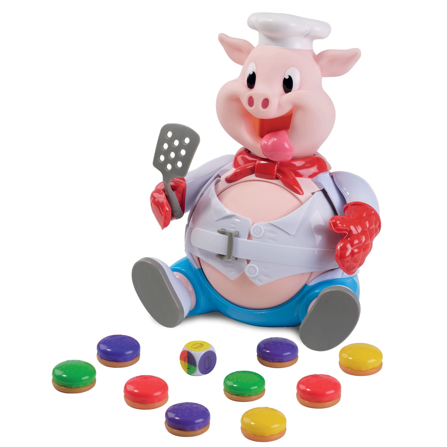 Goliath Pop The Pig Game - Fun Burger Feeding Toy, Multi Color, Model 920896, Plastic