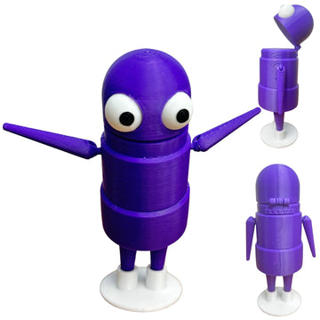Superbe Repo 3D Printed Character Figure, R.E.P.O Horror Game Posable Articulated Collectible Model For Fans Gift (Purple)