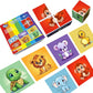 Pairez Toys 3D Magnetic Cubic Jigsaw Puzzle Toys For Toddlers, Large Building Blocks Cubes 1.65 Inches, Integrated With Magnets, 6 Patterns In Animal Theme
