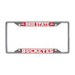 FANMATS 14871 NCAA Ohio State University Buckeyes Chrome License Plate Frame , 6.25x12.25