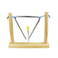 6Inch Triangle Instrument With Striker And Wood Stand Musical Steel Trianglely Educational Percussion Instrument