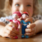 HABA Little Friends Matze - 4 Boy Dollhouse Toy Figure with Blue Overalls and Red Cap