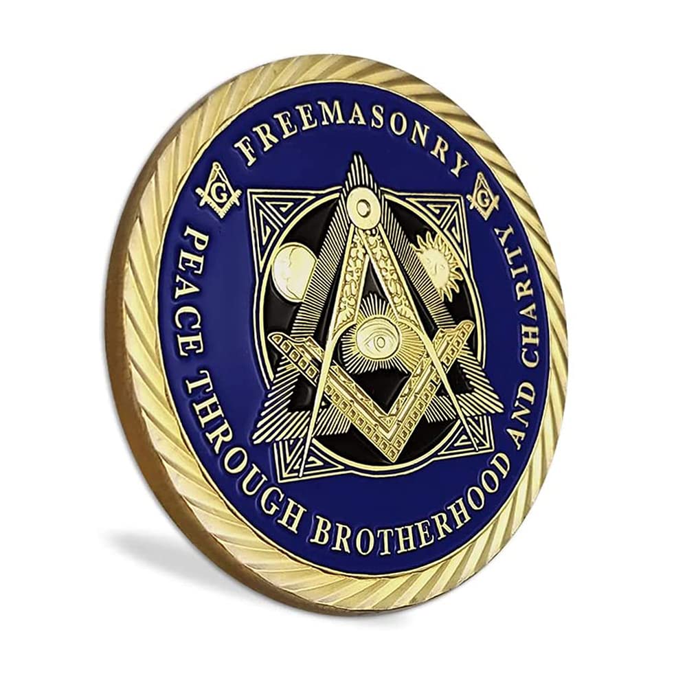 Glamtune Masonic Challenge Coin Master Mason Freemasonry Brotherhood Coin