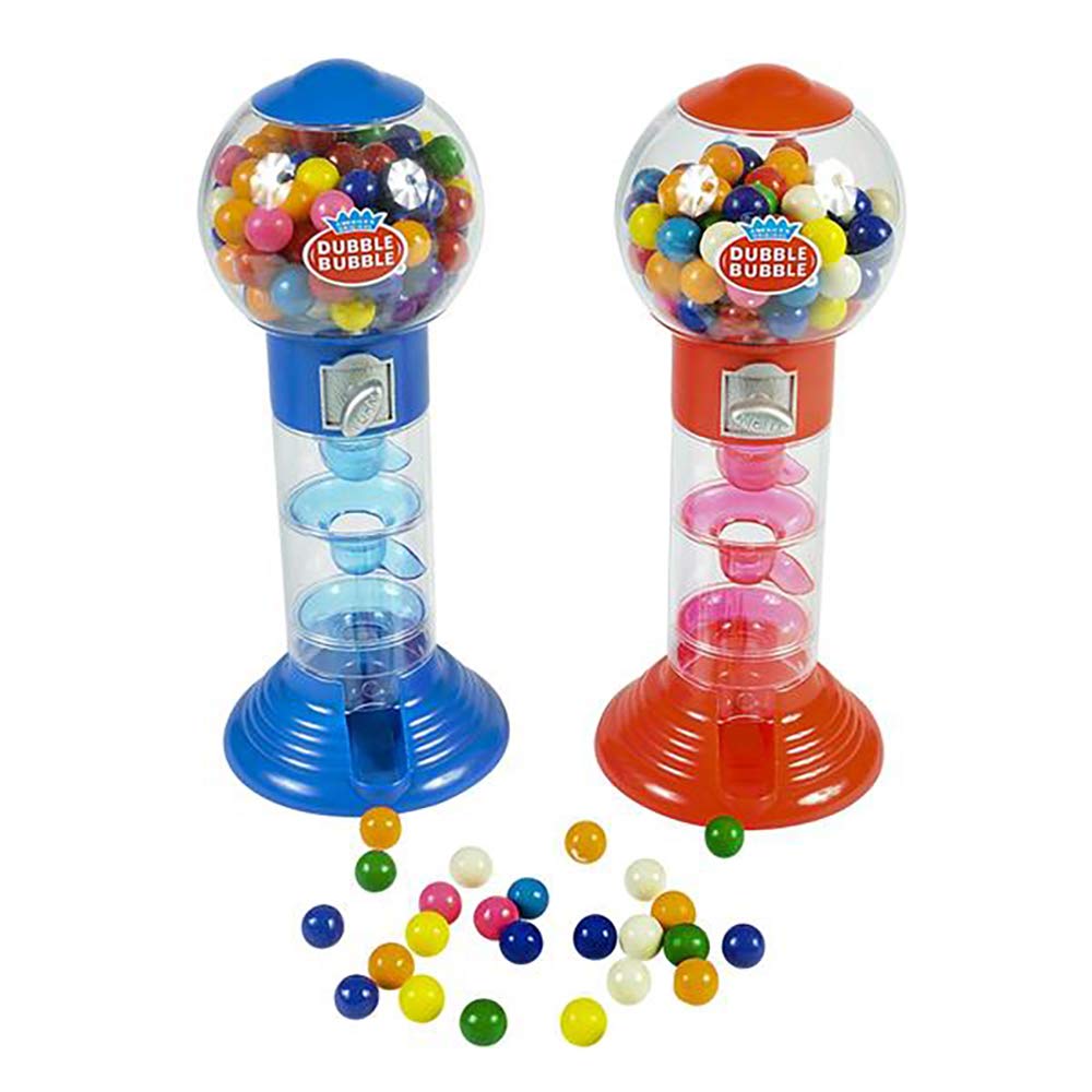 The Dreidel Company Spiral Fun Gumball Bank 10.5'' Inches Tall, Assorted (Single)