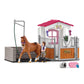 Schleich Horse Club 13-Piece Toy For Girls And Boys Ages 5+, Horse Wash Area With Stall (72177) Multi-Color
