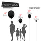 Partywoo Black Balloons, 120 Pcs Matte Black Balloons Different Sizes Pack Of 18 Inch 12 Inch 10 Inch 5 Inch For Black Balloon Garland Or Arch As Birthday Decorations, Party Decorations, Black-Y18