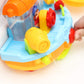 Wall Mountable Pirate Ship Bathtub Bath Toy for Kids with Water Cannon and Boat Scoop