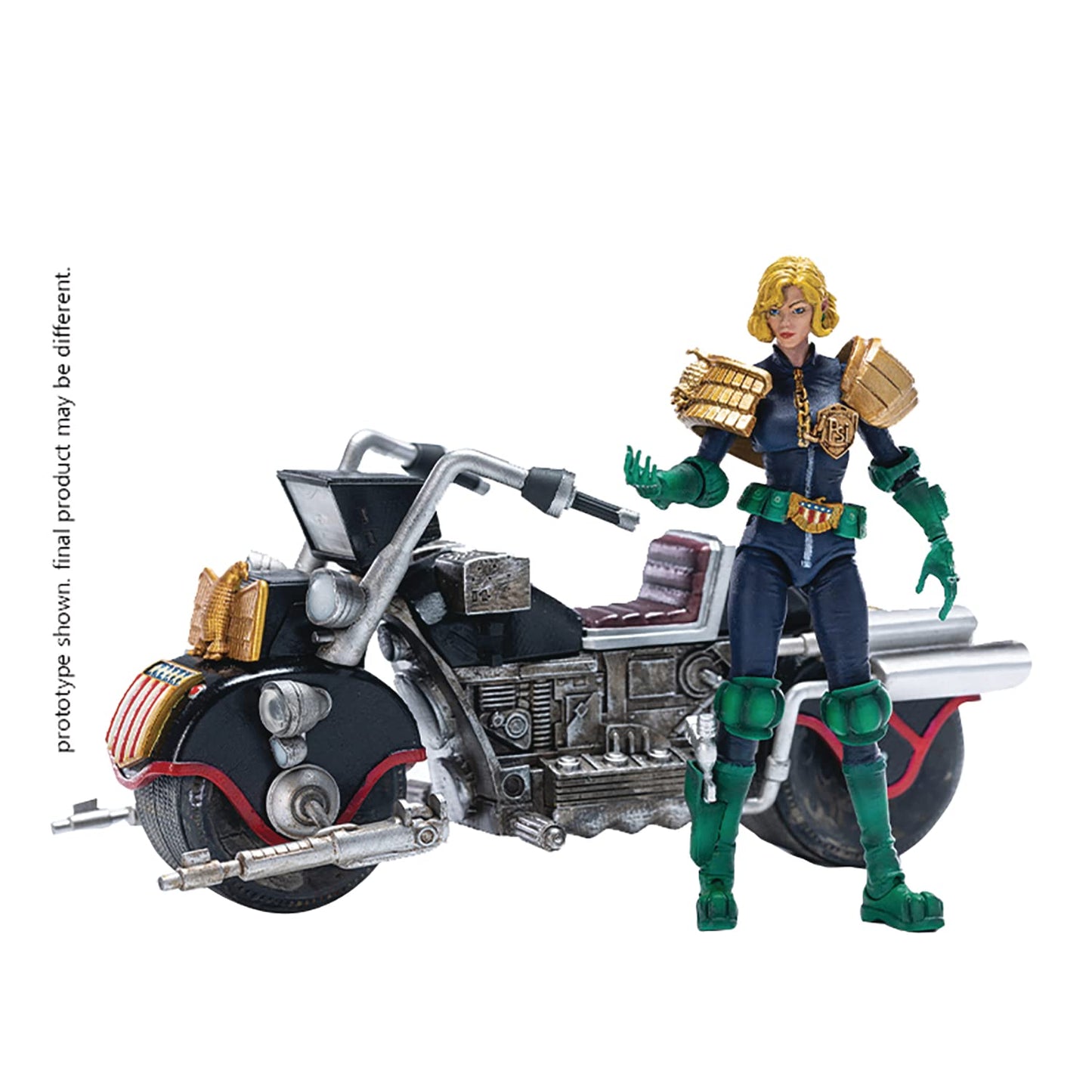 Hiya Toys Judge Dredd: Judge Anderson & Lawmaster Mk Ii Px 1:18 Exquisite Action Figure Set