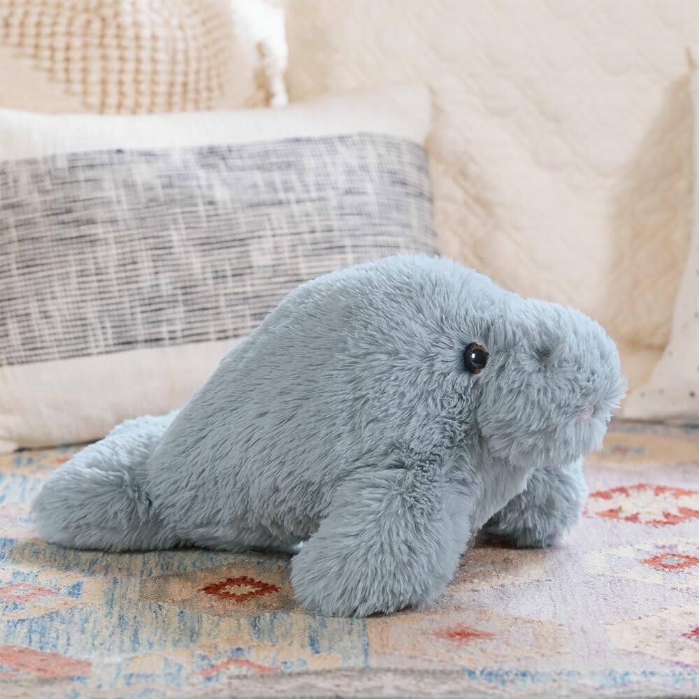 Vermont Teddy Bear Manatee Stuffed Animals - Ocean Stuffed Animal, Gray, 18'