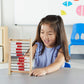 Hand2Mind Mini 100 Bead Wooden Rekenrek, Abacus For Kids Math, Math Manipulatives Kindergarten, Counting Rack For Kids, Counters