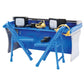 Blue & Gray Commentator Table Playset For Wrestling Action Figures