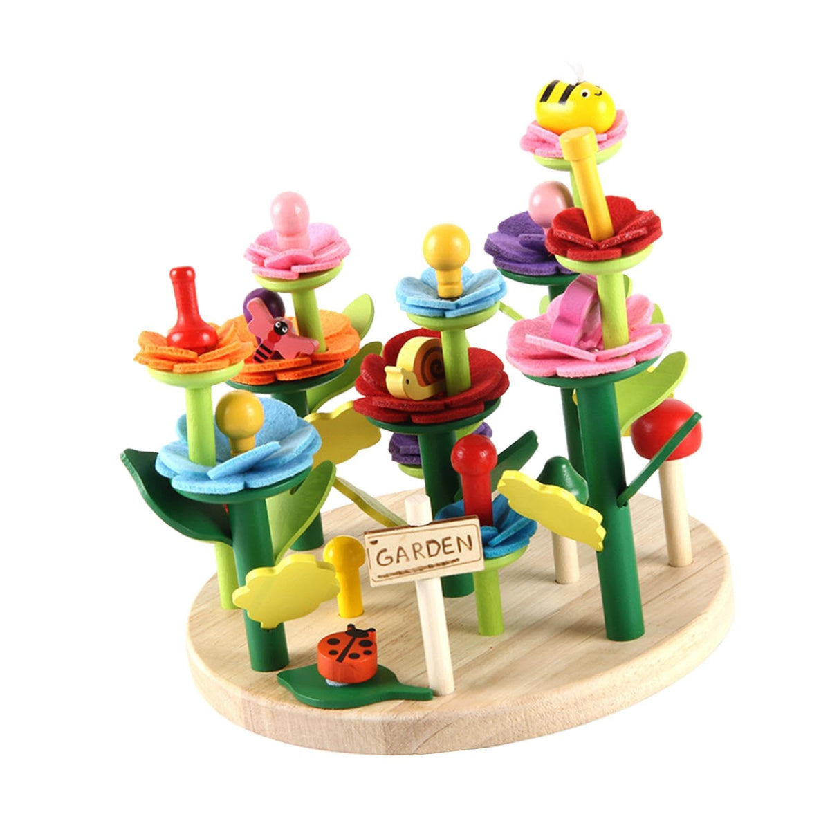 Merishopp Flower Building Toy Set Sensory Toys Boys Garden Building Toy Set