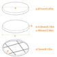 Evemodel 30Pcs 90Mm Round Bases For Wargames Table Top Military Simulation Scene Abs Plastic