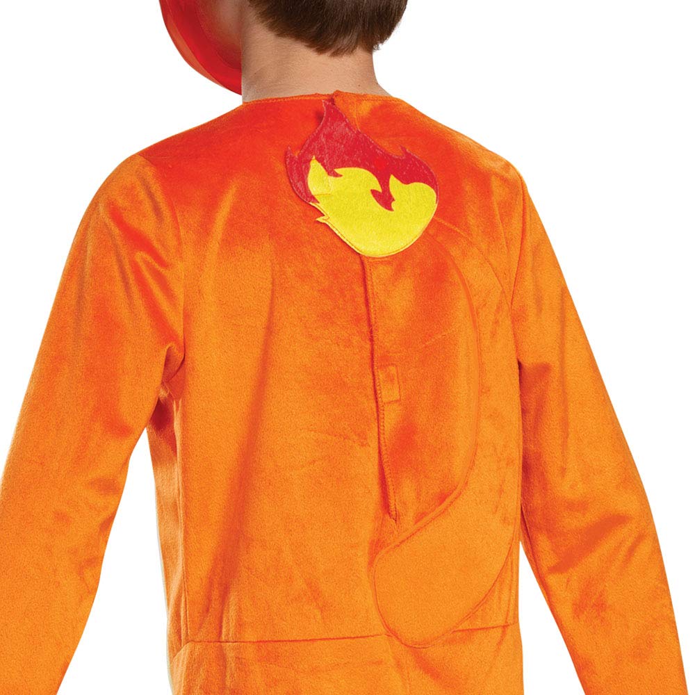 Pokemon Charmander Kids Costume, Children'S Classic Character Outfit, Child Size Large (10-12) Orange