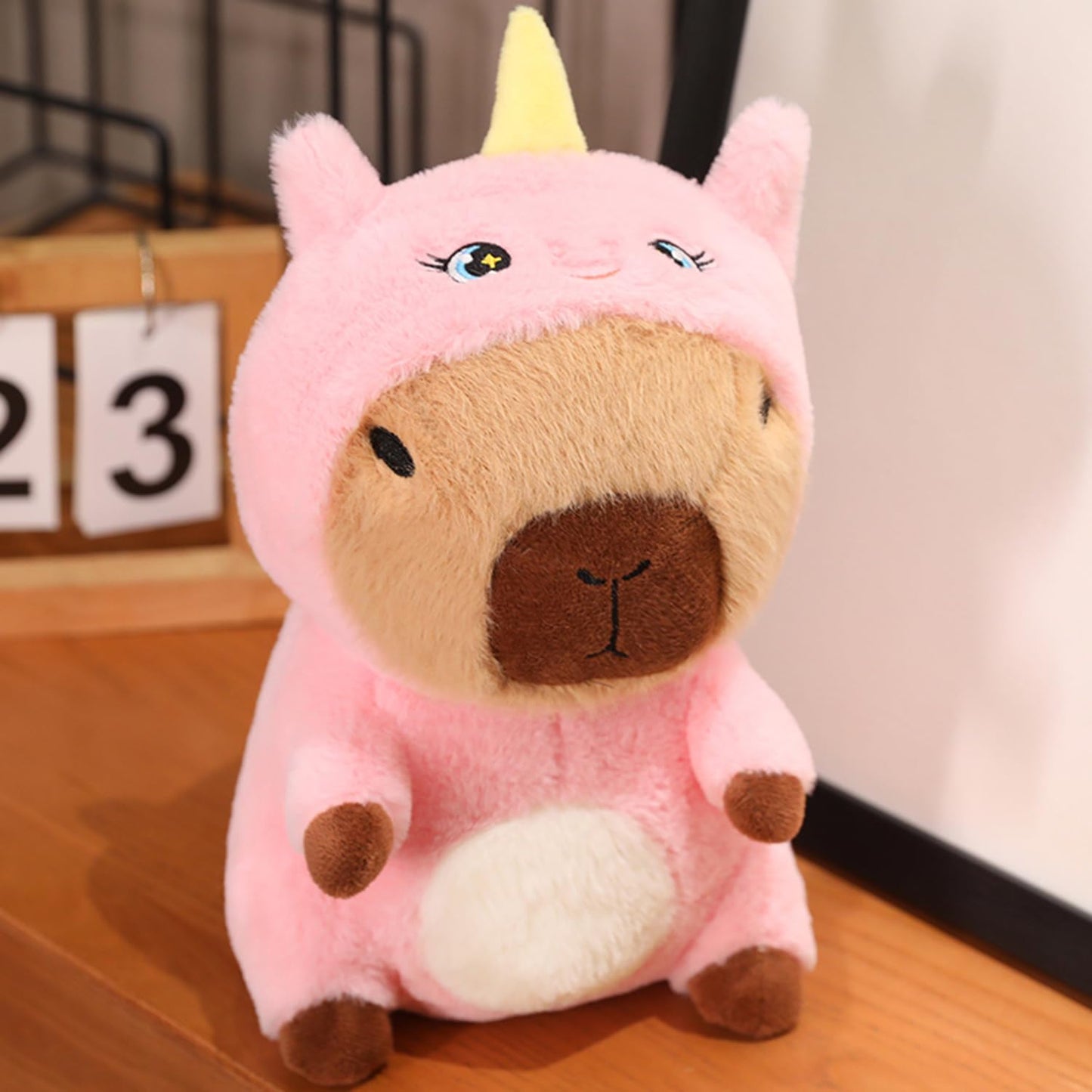 TONGSONG Capybara - Unicorn Stuffed Animal Capybara Wearing Pink Unicorn Costume Plushies Capybara Dressed as Cute Unicorn Funny Plush Toys for Kids Stuffed Capybara Animals Gift for Lover 10 Inch