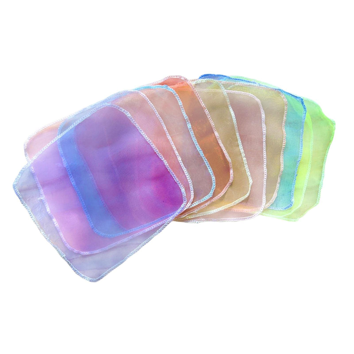 Merishopp10Pcs Baby Sensory Scarves Soft Funny Sensory Toys For Newborn Kids Toddlers|Baby|Toys For Baby|Developmental Baby Toys