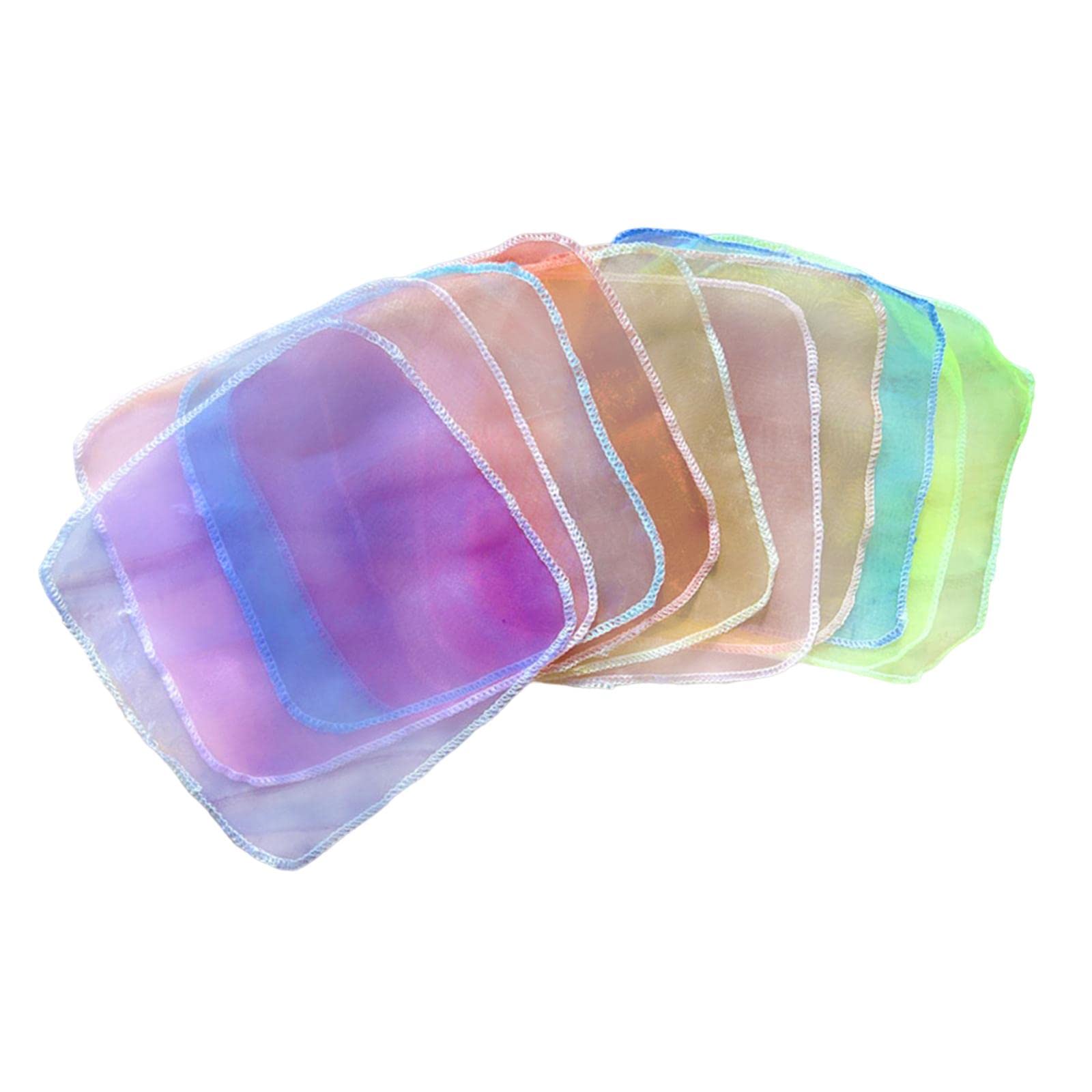 Merishopp10Pcs Baby Sensory Scarves Soft Funny Sensory Toys For Newborn Kids Toddlers|Baby|Toys For Baby|Developmental Baby Toys