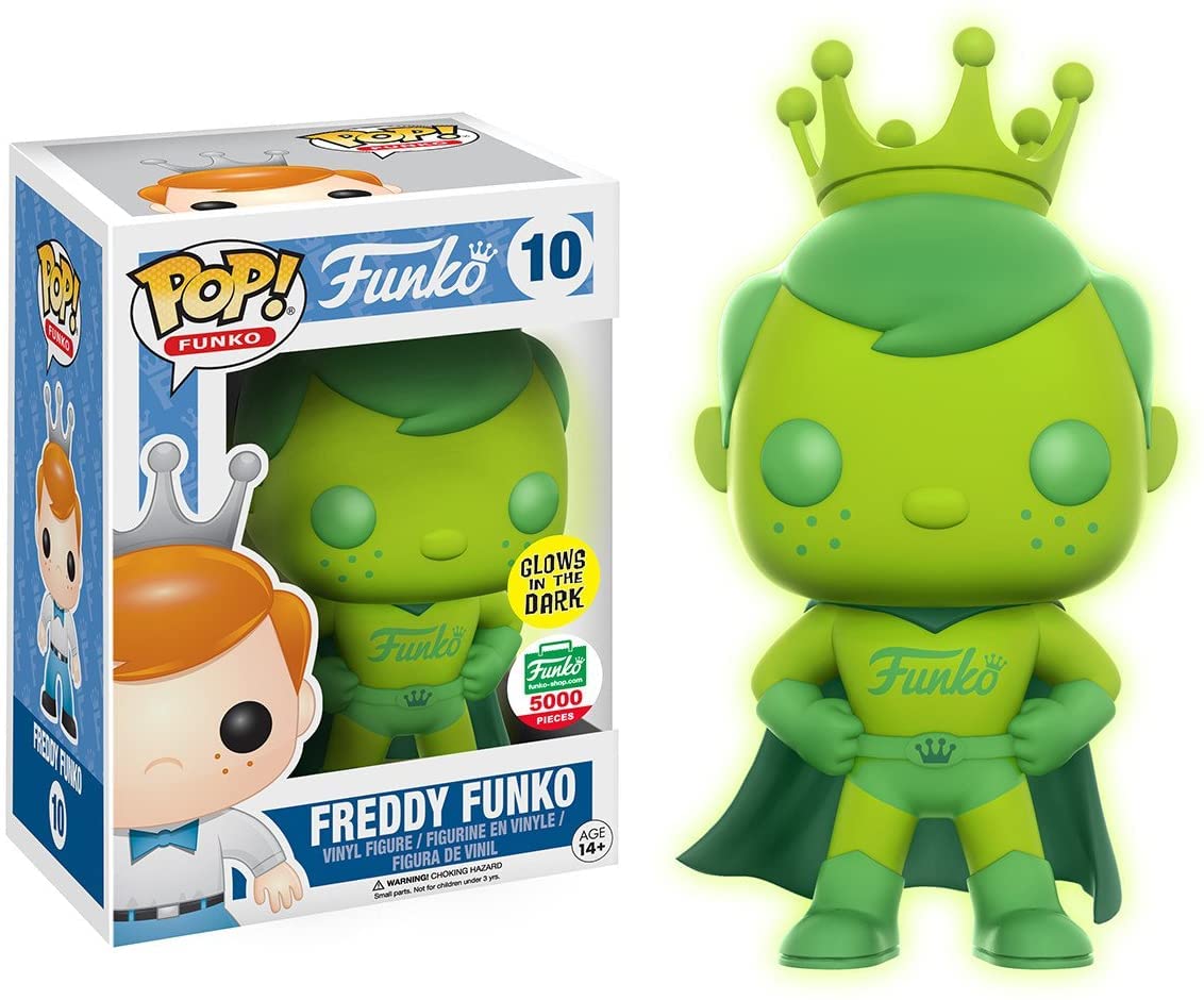 Pop: Green Gamma Glow Superhero Freddy Funko