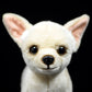 Tiny Heart Simulation Chihuahua Puppy Soft Stuffed Plush Toy 10' Long, Cute Realistic Chihuahua Plush Stuffed Animals Gifts For Kids