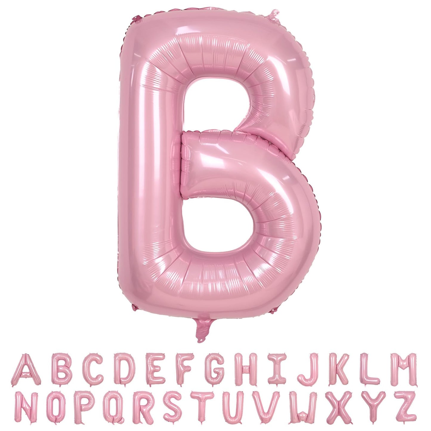 40 Inch Pink Letter Balloons, Large B Letter Balloons Foil Helium Balloon, Foil Big Single Alphabet B Balloon, Pink Letters for 