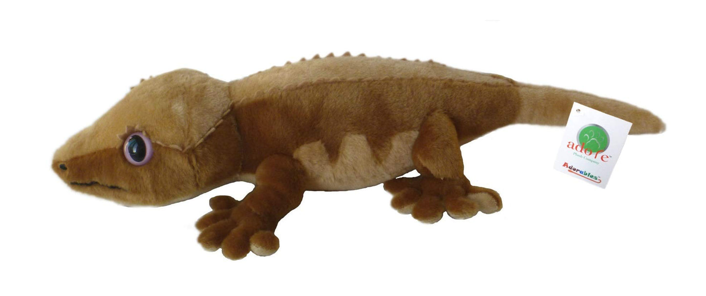 Adore Plush Company 19" Crested Gecko Stuffed Animal Plush Toy - Brown Fabric