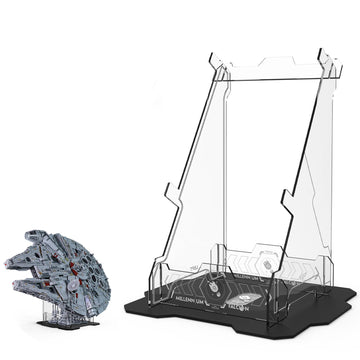 Naocard Display Stand For Lego Millennium Falcon 75192 Star Wars Building Block, 5Mm Acrylic Display Holder, Vertical Display Br