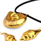 CozofLuv Seashell Necklace and Earings for Role Play (Gold)