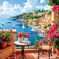 Tulip N Turtle Italian Escape Diy Acrylic Paint By Number Kit For Adults Beginner Canvas Painting By Number Acrylic Painting. Wa