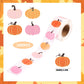 2 Roll 1000pcs Halloween Pumpkin Stickers, 4 Styles Self Adhesive Fall Pumpkin Stickers Halloween Decals Roll Envelope Scrapbook