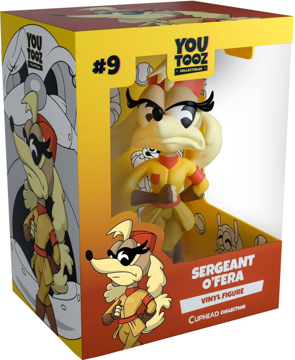 Youtooz Sergeant O'Fera Vinyl Collectible 4.7''. Vinyl Figure Collectible Cuphead Figure By Youtooz Cuphead Collection