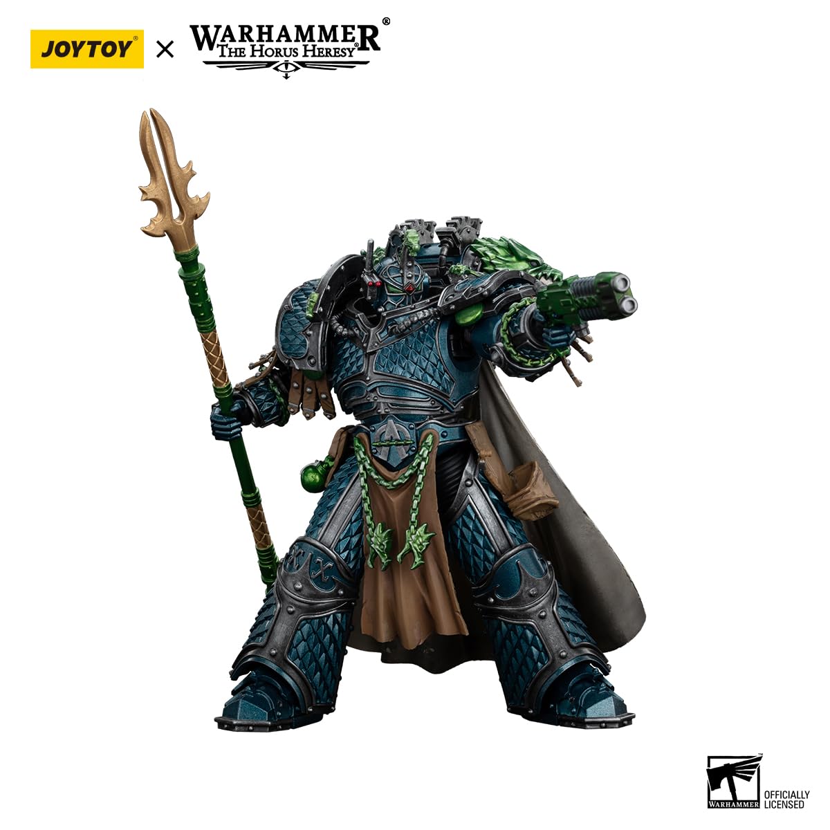 JOYTOY Warhammer The Horus Heresy Alpha Legion Alpharius, Primarch of The XXth Legion - 1:18 Scale 7.5in Action Figure Mecha Joy