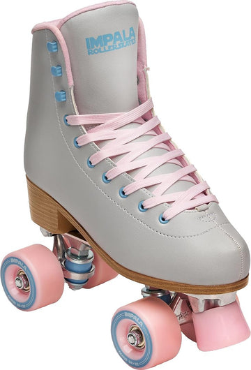 Impala Rollerskates Girl'S Impala Quad Skate (Big Kid/Adult) Smokey Grey 6 (Us Men'S 4, Women'S 6) M