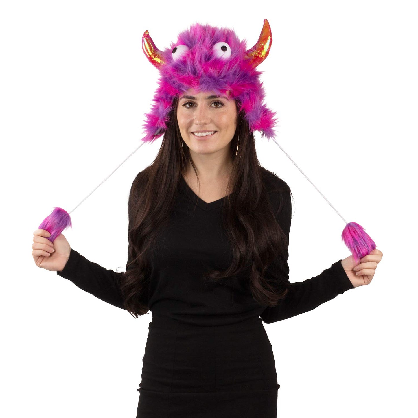 Tigerdoe Monster Hat Costume - Crazy Hats - 2 Pack - Funny Hats - Monster Theme Birthday Party Supplies - Funny Furry Hats Color