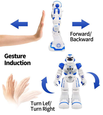 Cargooy Best Gift For Kids,Intelligent Programmable Rc Robot With Infrared Controller Toys,Dancing,Singing, Moonwalking And Led
