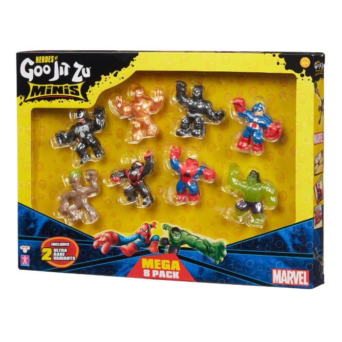 Heroes Of Goo Jit Zu Goo Jit Zu Marvel Minis S4 8 Pack,Black