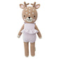 Cuddle + Kind Violet The Fawn Little 13'' Hand-Knit Doll - 1 Doll = 10 Meals, Fair Trade, Heirloom Quality, Handcrafted In Peru,