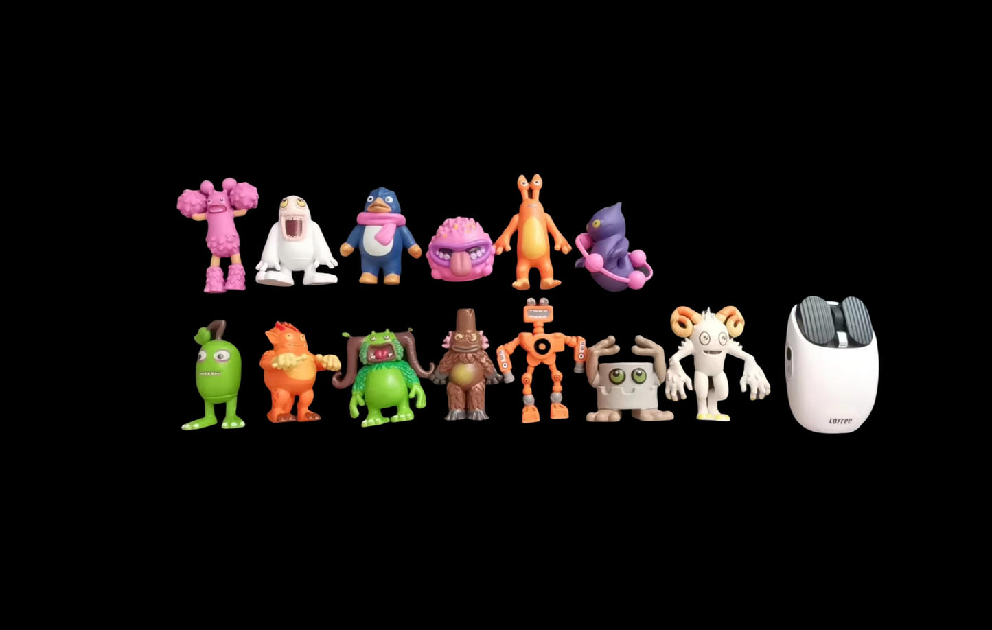 Krseub Singing Monsters Toys, Mini Action Figure Playset, Wubbox Noggin Toe Jammer Cute Birthday Gift For Boys & Girls 6+Years O