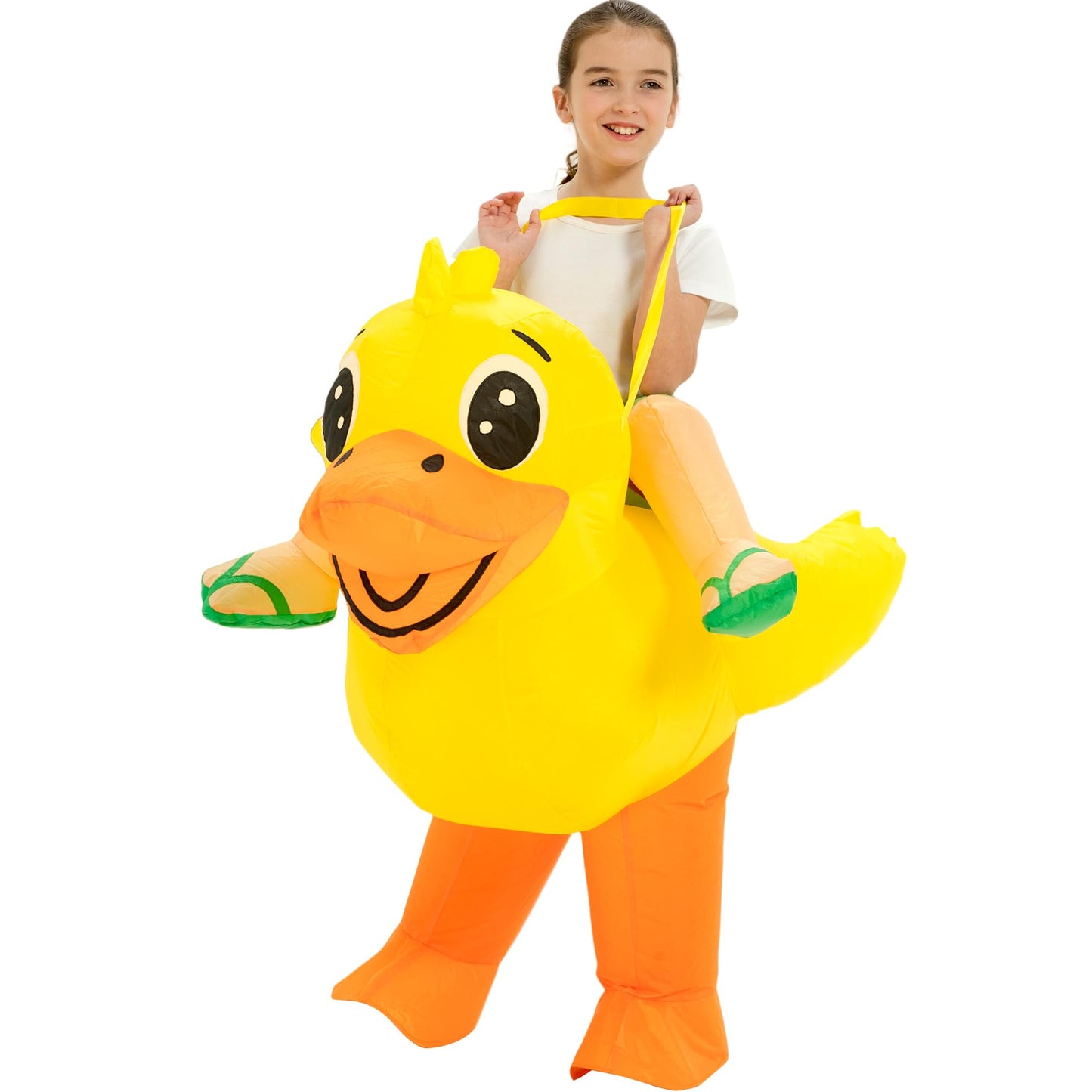 One Casa Blow Up Party Costume,Inflatable Costumes For Kids,Ride On Duck Costume,Halloween Costumes For Girls/Boys (4-6Yrs)